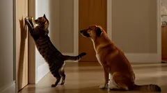 Dlaczego koty i psy uporczywie proszą się do pokoju, a potem od razu chcą wyjść?